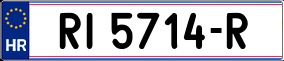 Trailer License Plate